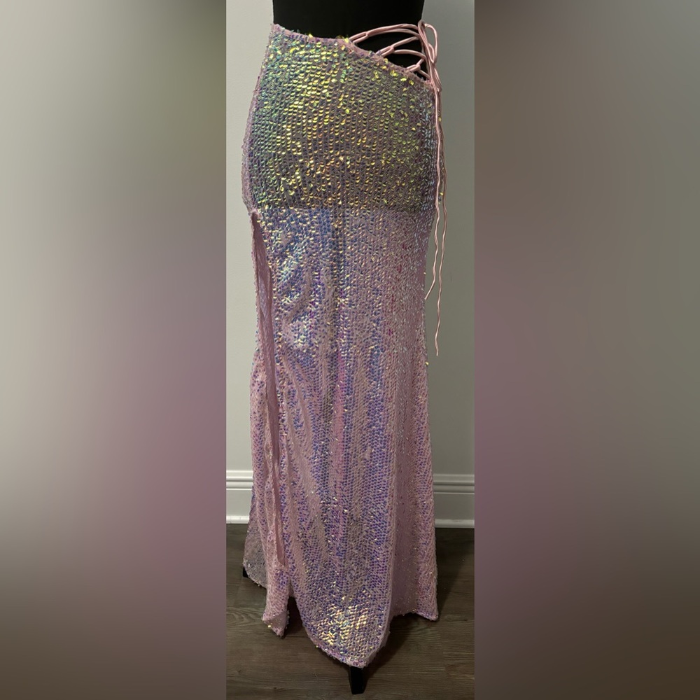 NWT Dolls Kill / Club Exx Ethereal Opulence Sequin Mini Skirt